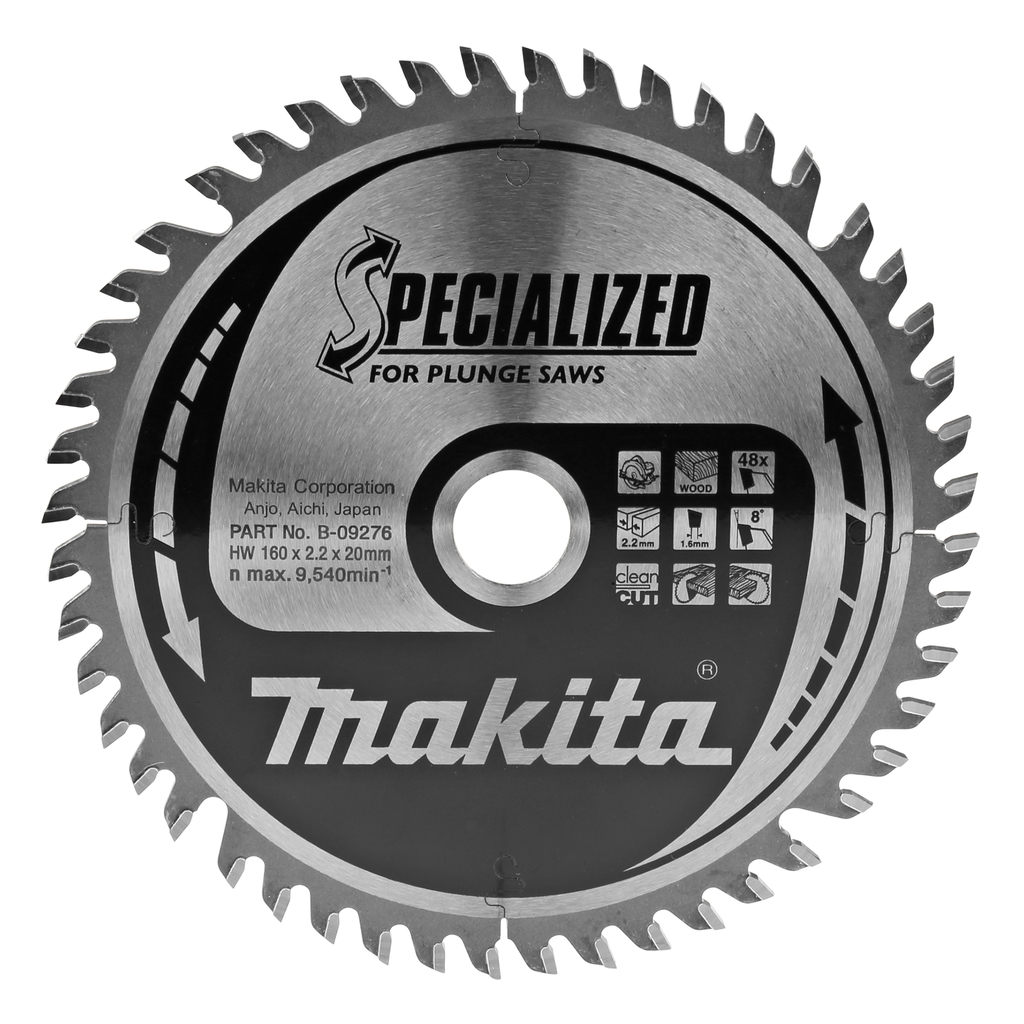 Пильный диск Makita SPECIALIZED 160x20 мм 48T (B-09276)