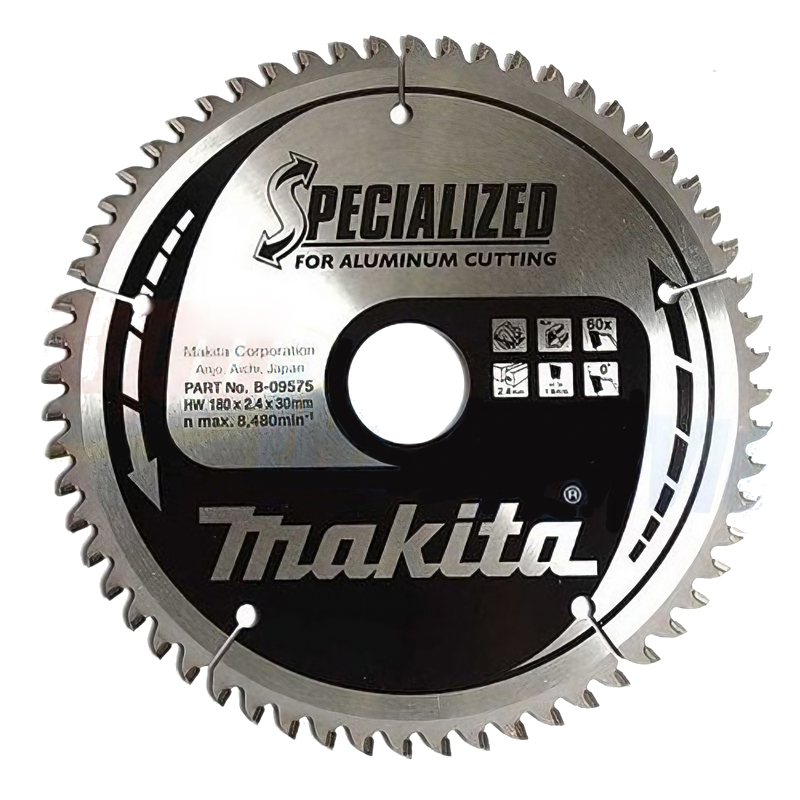 Пиляльний диск Makita SPECIALIZED: алюміній, кольорові метали 180х30 мм 60 зубів (B-09575) Пиляльний диск Makita SPECIALIZED: алюміній, кольорові метали 180х30 мм 60 зубів (B-09575)