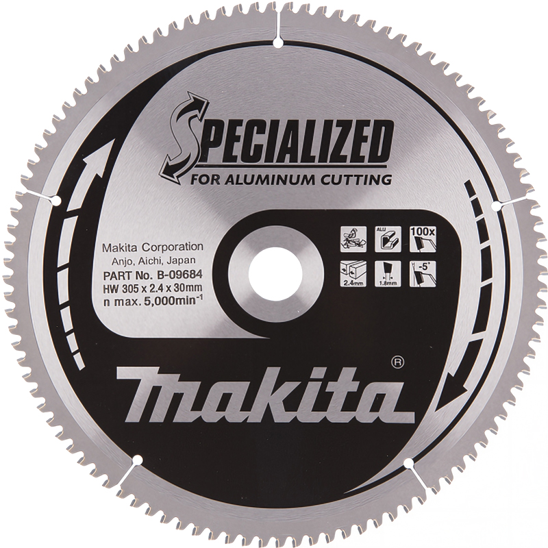 Пильний диск Makita для алюмінію SPECIALIZED 305х30 мм 100Т Makita (B-09684)