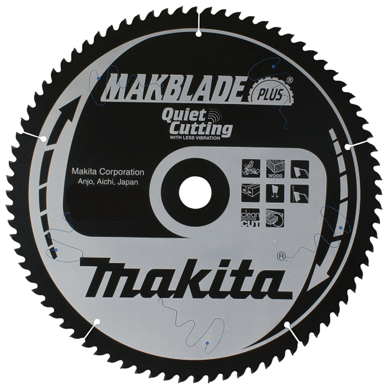 Пиляльний диск Makita MAKBlade Plus: дерево 200 мм 36 зубів (B-09802) Пиляльний диск Makita MAKBlade Plus: дерево 200 мм 36 зубів (B-09802)