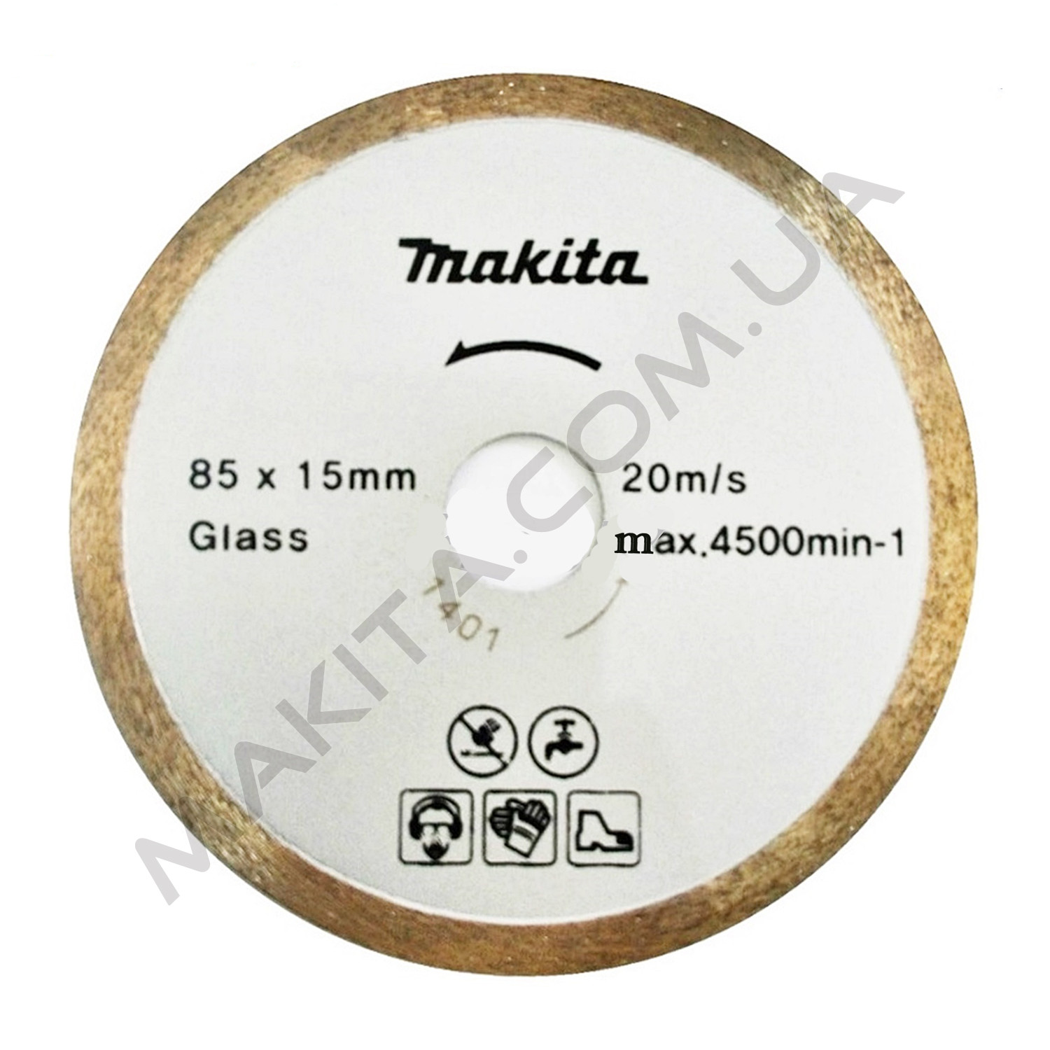 Алмазний диск 85 мм Makita для мокрого різу (B-21082)