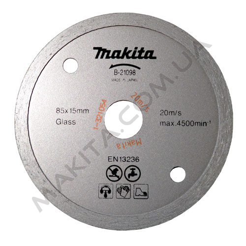 Алмазний диск 85 мм Makita для мокрого різання (B-21098)