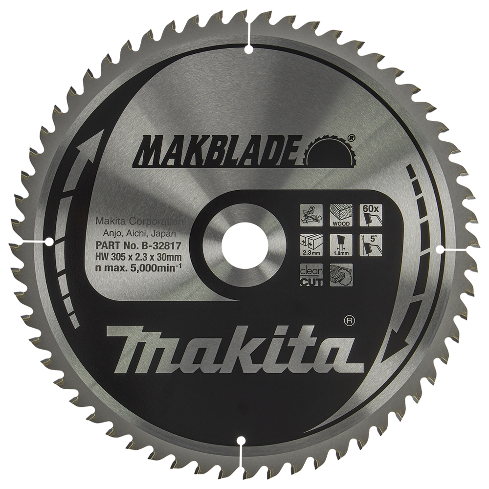 Пиляльний диск Makita MAKBlade: дерево 305x30 60T (B-32817)