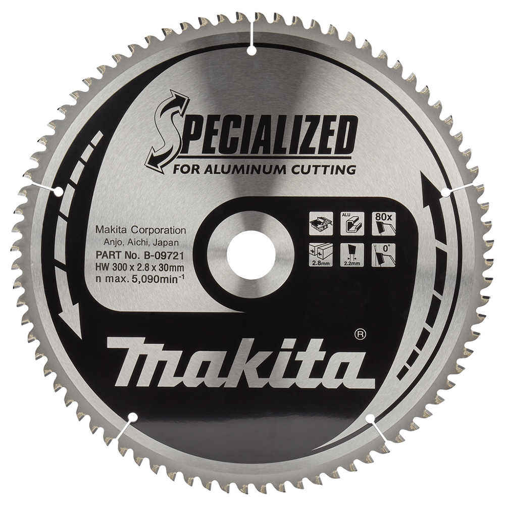 Пиляльний диск SPECIALIZED: алюміній, ламінат 300х30 мм 80Т Makita (B-33392) Пиляльний диск SPECIALIZED: алюміній, ламінат 300х30 мм 80Т Makita (B-33392)