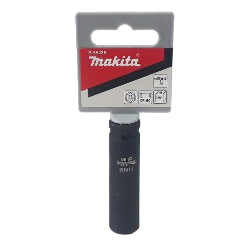 Ударна головка подовжена Cr-Mo 3/8 11х63 мм Makita (B-55435) Ударна головка подовжена Cr-Mo 3/8 11х63 мм Makita (B-55435)