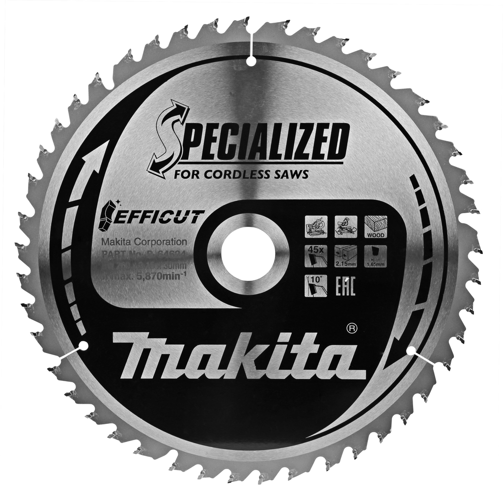 Пильный диск Makita Efficut SPECIALIZED 260х30 мм 45Т (B-64624)