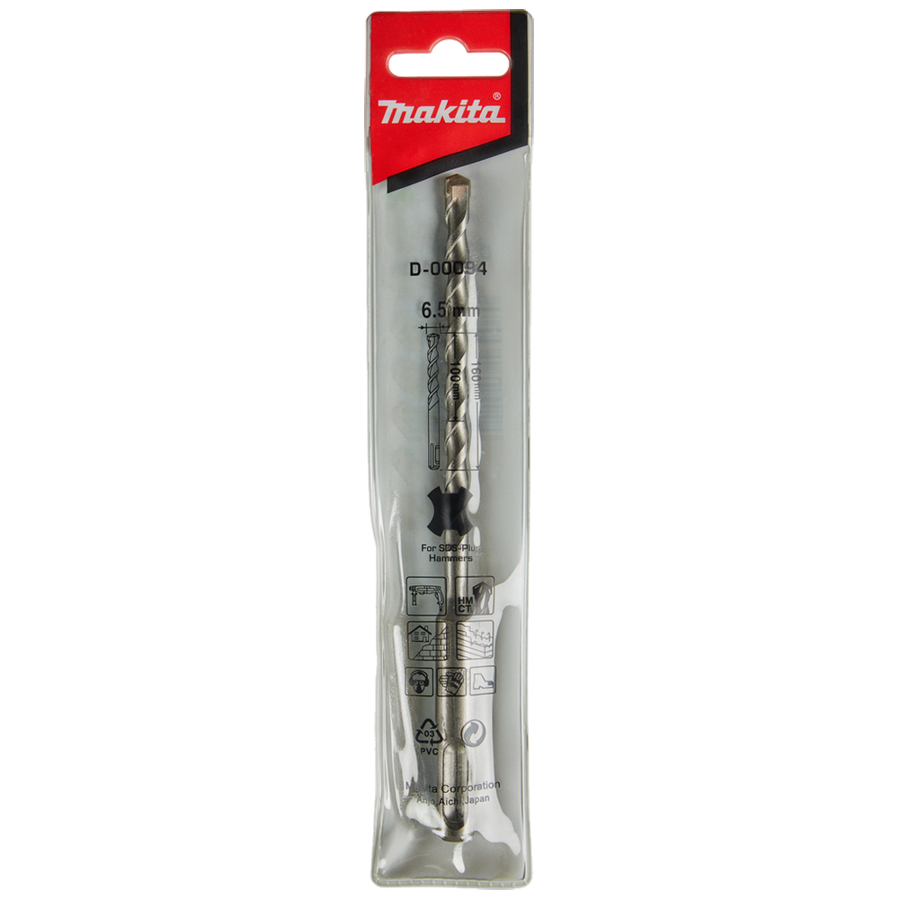 Бур SDS-Plus Standard 6,5x160 мм Makita (D-00094) Бур SDS-Plus Standard 6,5x160 мм Makita (D-00094)