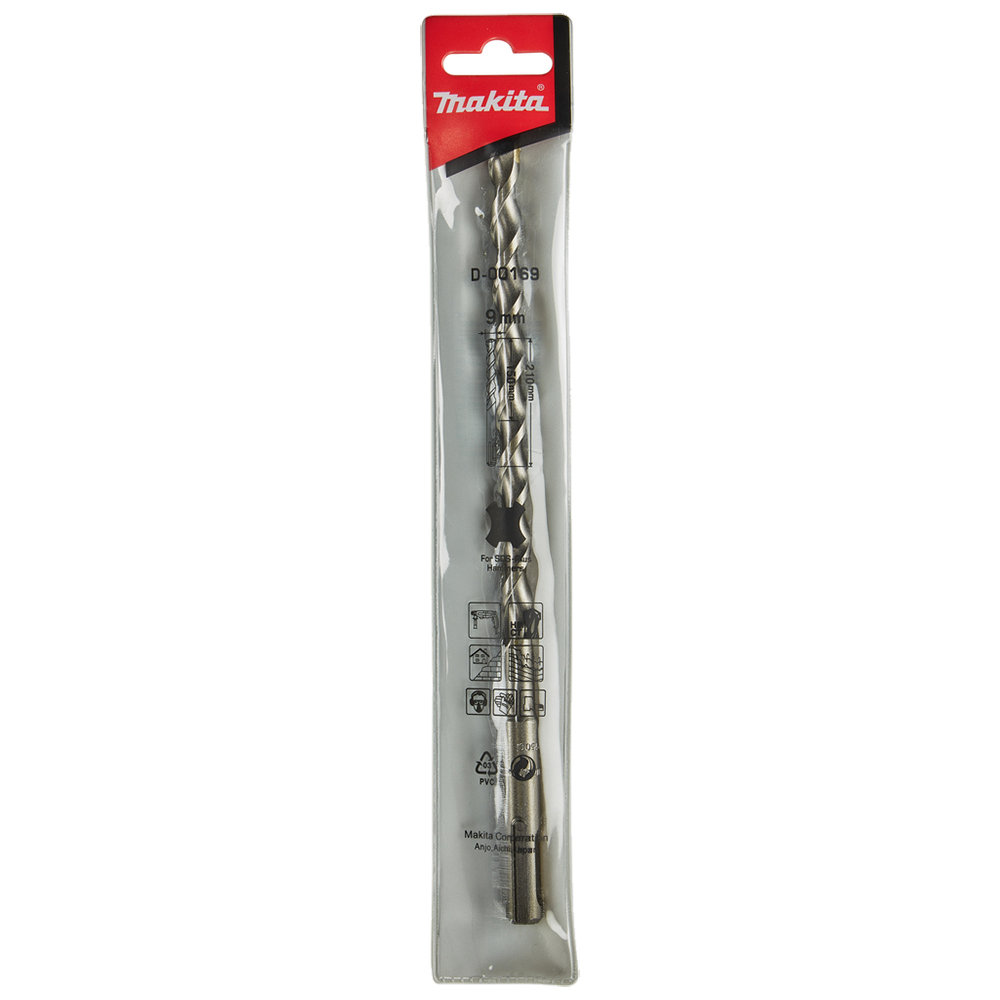 Бур SDS-Plus Standard 9x210 мм Makita (D-00169) Бур SDS-Plus Standard 9x210 мм Makita (D-00169)