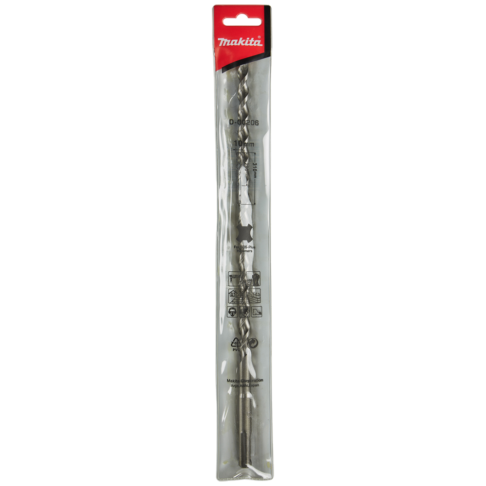 Бур SDS-Plus Standard 10x310 мм Makita (D-00206) Бур SDS-Plus Standard 10x310 мм Makita (D-00206)