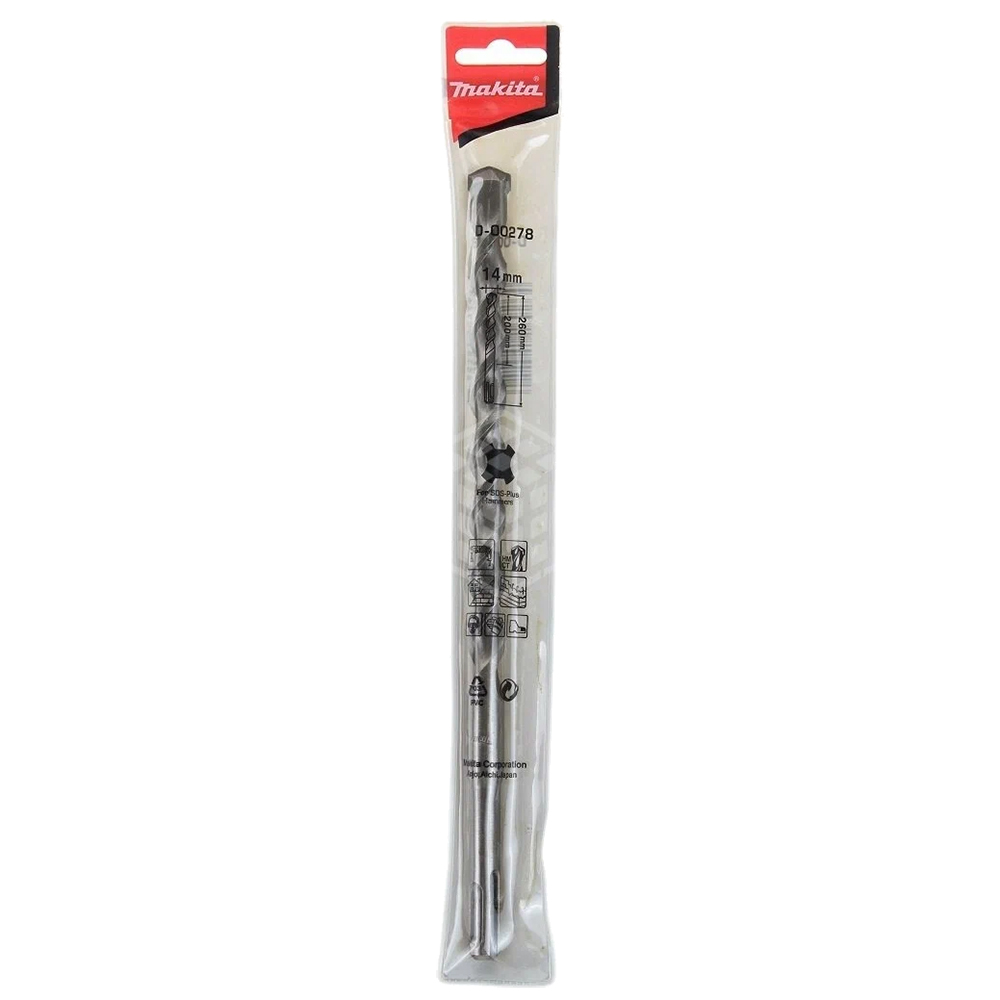 Бур SDS-Plus Standard 14x260 мм Makita (D-00278) Бур SDS-Plus Standard 14x260 мм Makita (D-00278)