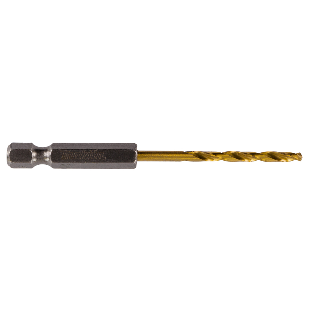 Свердло HSS-TiN по металу 3x61 мм Makita 1/4'' (D-14928) Свердло HSS-TiN по металу 3x61 мм Makita 1/4'' (D-14928)
