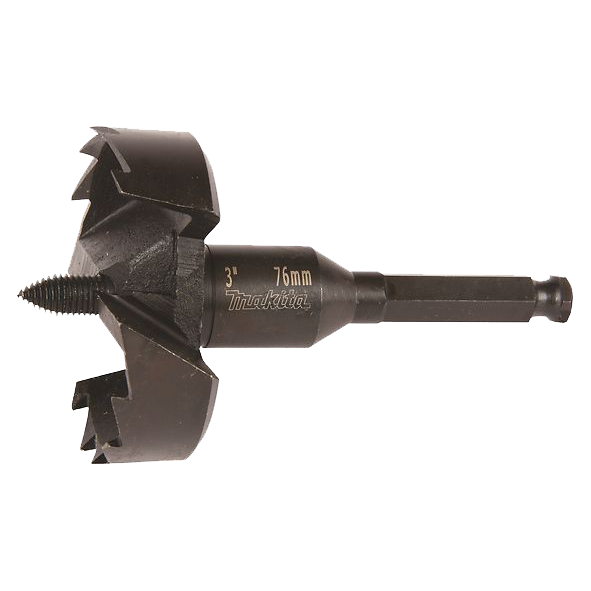 Сверло Форстнера для дерева самоврезное 76 мм HEX7/16 Makita (D-30047)