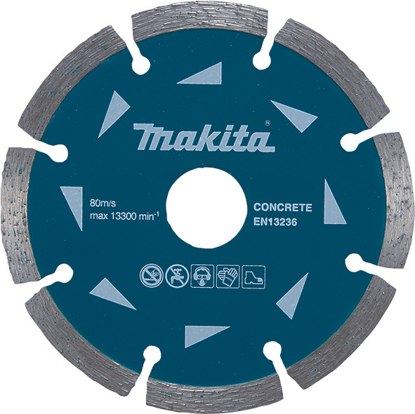 Алмазний диск по бетону сегмент 230х22.23 мм Makita (D-41610)
