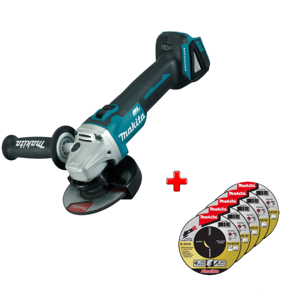 Акумуляторна кутова шліфувальна машина Makita DGA 504 ZX2 Акумуляторна кутова шліфувальна машина Makita DGA 504 ZX2