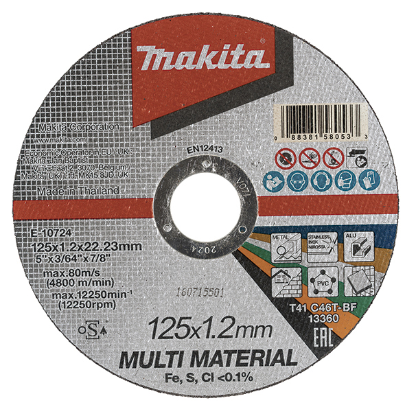 Отрезной диск универсальный Makita 125 мм (E-10724)