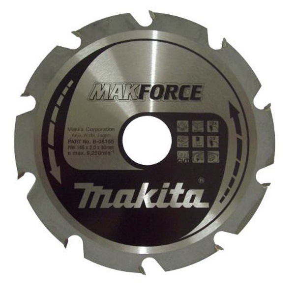 Пильный диск Makita MAKForce 165 мм 10 зубьев (B-08165)
