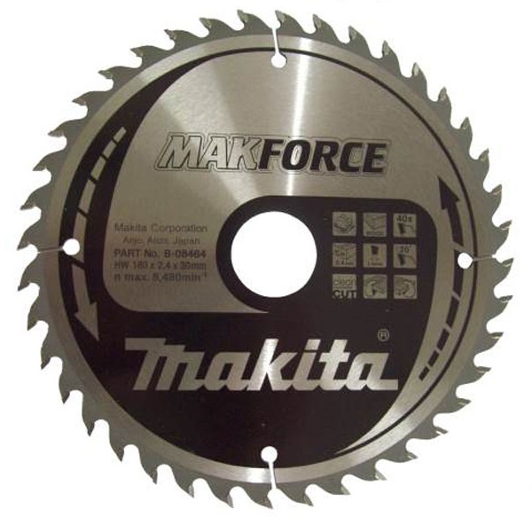 Пильный диск Makita MAKForce 180 мм 40 зубьев (B-08464)