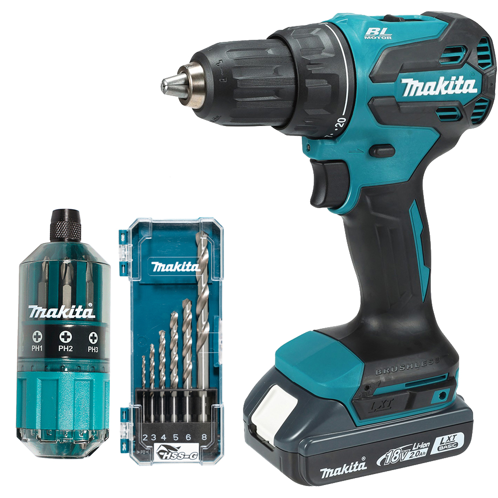 Акумуляторний дриль-шурупокрут LXT Basic Makita DDF490WVE + D-75742 + B-28896 Акумуляторний дриль-шурупокрут LXT Basic Makita DDF490WVE + D-75742 + B-28896