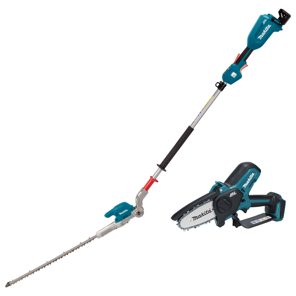 Набір акумуляторного інструменту LXT Makita 18 В (ланцюгова пила DUC101Z + кущоріз DUN500WZ)