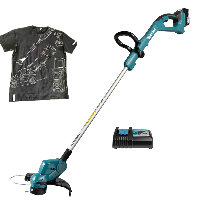 Акумуляторний тример Makita DUR193RF + футболка XL