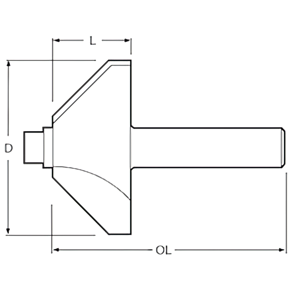 Фреза TCT для зняття фаски Makita (P-79099) Фреза TCT для зняття фаски Makita (P-79099)
